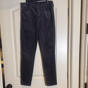 GAP Dark Charcoal Velvet Jeans